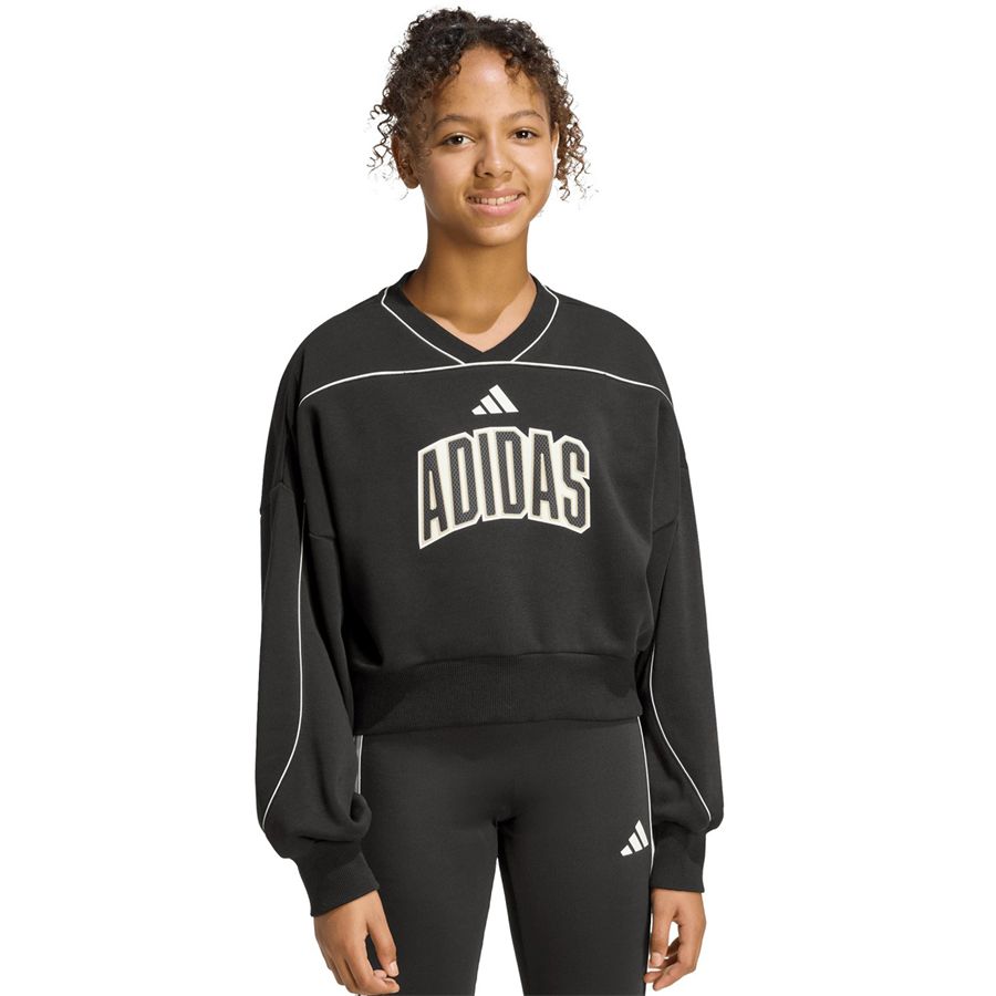 J Stadium sweatshirt felpa cropped da bambina Adidas | KB7029X